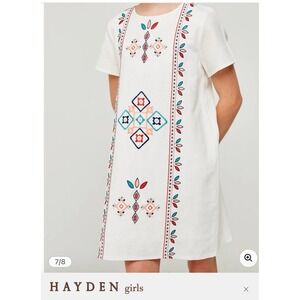 Hayden Girls Embroidered Stitch Dress